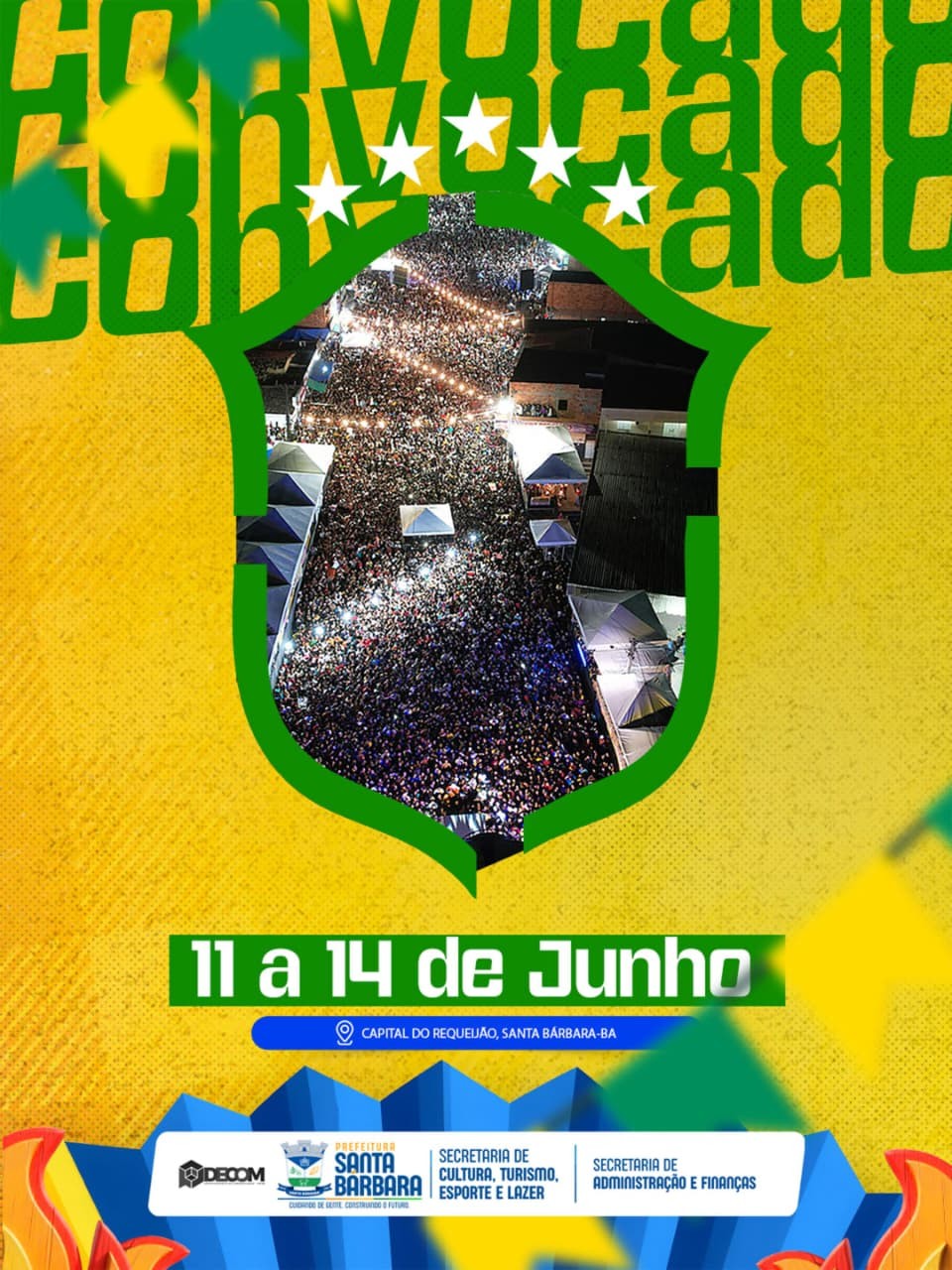 VOCÊ ESTÁ CONVOCADO.